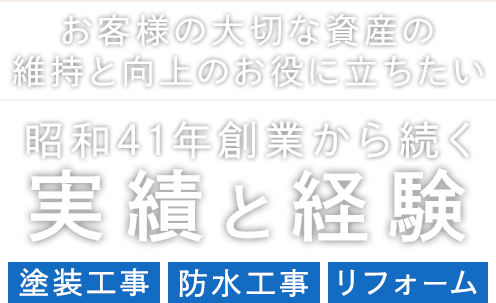 お客様の大切な資産の維持と向上のお役に立ちたい